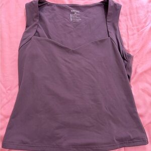 Women's Gray Purple Sleeveless Top